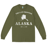 Army Green alaska the last frontier t shirt Long Sleeve Tee - linhVisuals