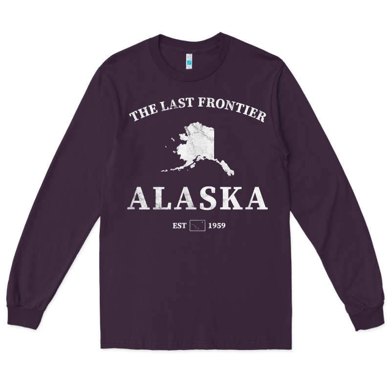 Alaska The Last Frontier T Shirt Long Sleeve Tee by linhVisuals | Teevron