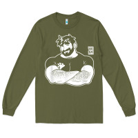 Army Green bobo bear   adam likes crossing arms t shirt Long Sleeve Tee - linhVisuals