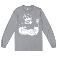 Heather Grey bobo bear   adam likes crossing arms t shirt Long Sleeve Tee - linhVisuals