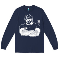 Navy bobo bear   adam likes crossing arms t shirt Long Sleeve Tee - linhVisuals