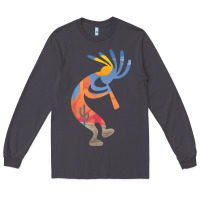 Smoke dancing kokopelli southwestern usa native american symbol t shirt Long Sleeve Tee - linhVisuals