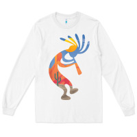 White dancing kokopelli southwestern usa native american symbol t shirt Long Sleeve Tee - linhVisuals