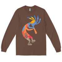 Chestnut dancing kokopelli southwestern usa native american symbol t shirt Long Sleeve Tee - linhVisuals
