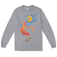 Heather Grey dancing kokopelli southwestern usa native american symbol t shirt Long Sleeve Tee - linhVisuals