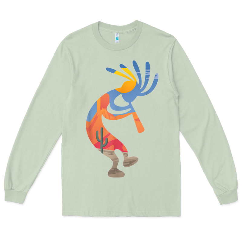 Dancing Kokopelli Southwestern Usa Native American Symbol T Shirt Long Sleeve Tee by linhVisuals | Teevron