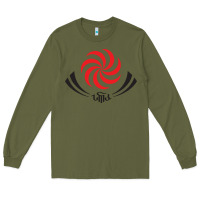 Army Green the-georgia-rugby-pen Long Sleeve Tee - linhVisuals
