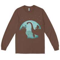 Chestnut bigfoot riding loch ness monster sasquatch ufo abduction pullover hood Long Sleeve Tee - linhVisuals