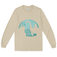 Mushroom bigfoot riding loch ness monster sasquatch ufo abduction pullover hood Long Sleeve Tee - linhVisuals