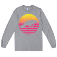 Heather Grey classic manatee gift t shirt Long Sleeve Tee - linhVisuals