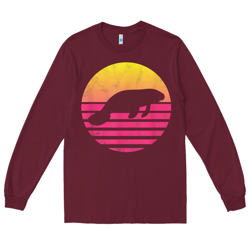 Classic Manatee Gift T Shirt Long Sleeve Tee by linhVisuals | Teevron