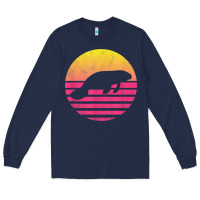 Navy classic manatee gift t shirt Long Sleeve Tee - linhVisuals