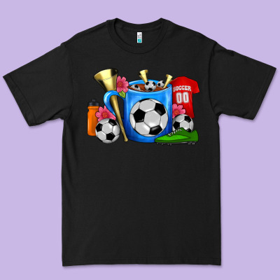 Soccer Coffee Mug Premium Tee Designed By Fadigitalartstudio