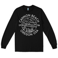 Black cannon beach 1956 oregon clatsop sweatshirt Long Sleeve Tee - linhVisuals