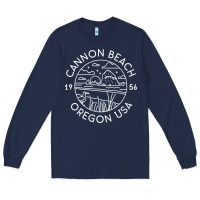 Navy cannon beach 1956 oregon clatsop sweatshirt Long Sleeve Tee - linhVisuals