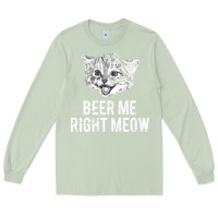 Matcha beer me right meow Long Sleeve Tee - linhVisuals