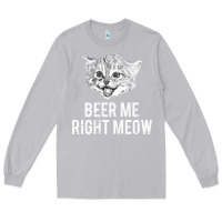 Moon Dust beer me right meow Long Sleeve Tee - linhVisuals