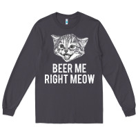 Smoke beer me right meow Long Sleeve Tee - linhVisuals