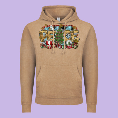 Peace Vintage Hoodie Designed By Sublimationcraftshop