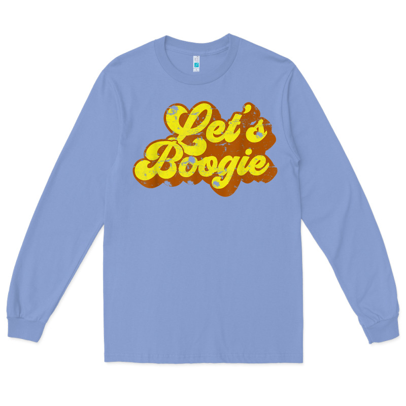 Lets Boogie Shirt Vintage Dancing 1980s Disco Themed Party T Shirt Long Sleeve Tee by linhVisuals | Teevron