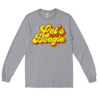 Heather Grey lets boogie shirt vintage dancing 1980s disco themed party t shirt Long Sleeve Tee - linhVisuals