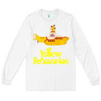 White Yellow Submarine Long Sleeve Tee - linhVisuals