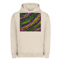 Pigment French Oak mardi gras leopard background Urban Hoodie - RanaPortraitStore