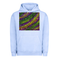 Pigment Grape Ice mardi gras leopard background Urban Hoodie - RanaPortraitStore