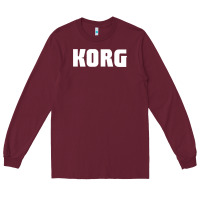 Burgundy Korg Keyboard Long Sleeve Tee - linhVisuals