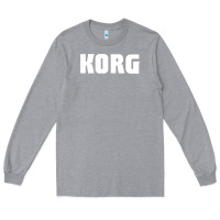 Heather Grey Korg Keyboard Long Sleeve Tee - linhVisuals