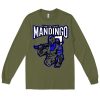 Army Green mandingo fighter chief, liberian superhero, african ancestry premium t Long Sleeve Tee - linhVisuals
