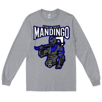 Heather Grey mandingo fighter chief, liberian superhero, african ancestry premium t Long Sleeve Tee - linhVisuals