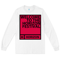 White Horizon Festival Long Sleeve Tee - linhVisuals