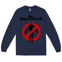 Navy stranger no demogorgons Long Sleeve Tee - linhVisuals