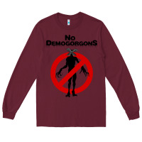 Burgundy stranger no demogorgons Long Sleeve Tee - linhVisuals