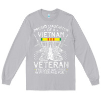 Moon Dust womens proud daughter of a vietnam veteran freedom isn't free v neck t Long Sleeve Tee - linhVisuals