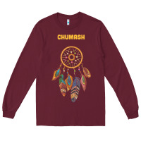 Burgundy chumash tribe native american indian vintage dream catcher t shirt Long Sleeve Tee - linhVisuals