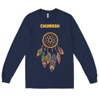 Navy chumash tribe native american indian vintage dream catcher t shirt Long Sleeve Tee - linhVisuals