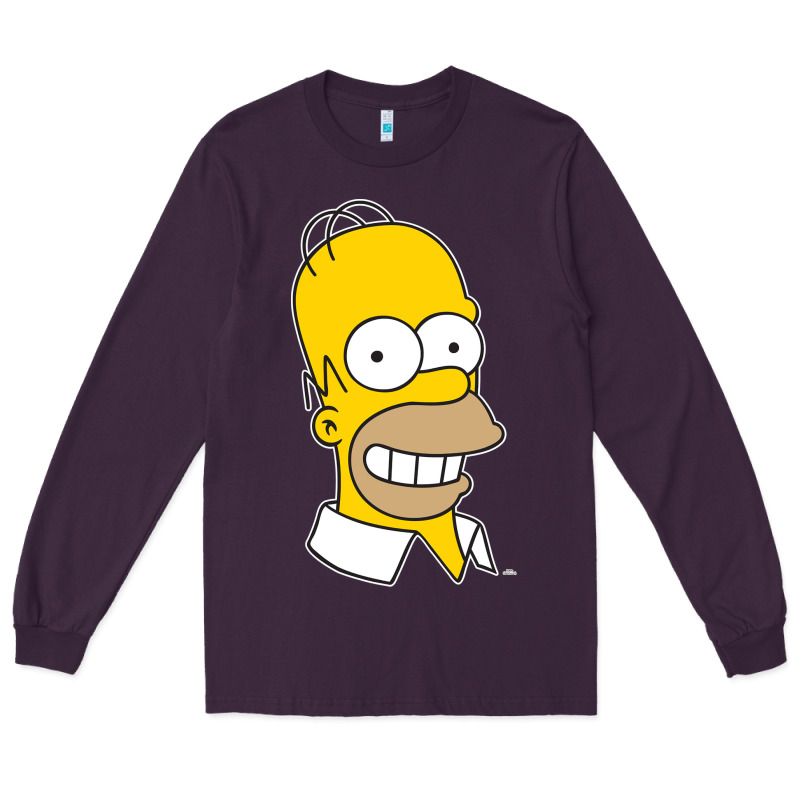 The Simpsons Homer Simpson Face Sweatshirt Long Sleeve Tee by linhVisuals | Teevron