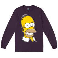 The Simpsons Homer Simpson Face Sweatshirt Long Sleeve Tee | Teevron