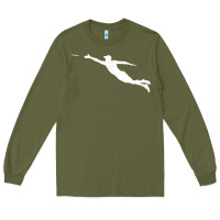 Army Green ultimate frisbee layout t shirt Long Sleeve Tee - linhVisuals