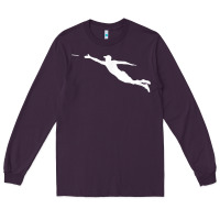 Plum ultimate frisbee layout t shirt Long Sleeve Tee - linhVisuals