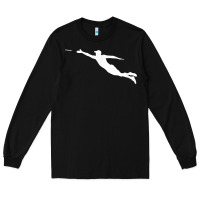 Black ultimate frisbee layout t shirt Long Sleeve Tee - linhVisuals
