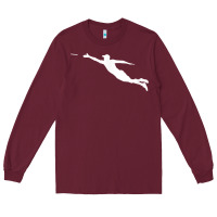 Burgundy ultimate frisbee layout t shirt Long Sleeve Tee - linhVisuals