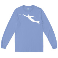 Colony Blue ultimate frisbee layout t shirt Long Sleeve Tee - linhVisuals