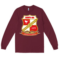 Burgundy the swindon Long Sleeve Tee - linhVisuals