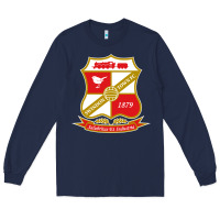 Navy the swindon Long Sleeve Tee - linhVisuals