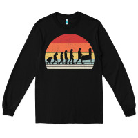 Black vintage retro evolution of the pinball lover premium t shirt Long Sleeve Tee - linhVisuals