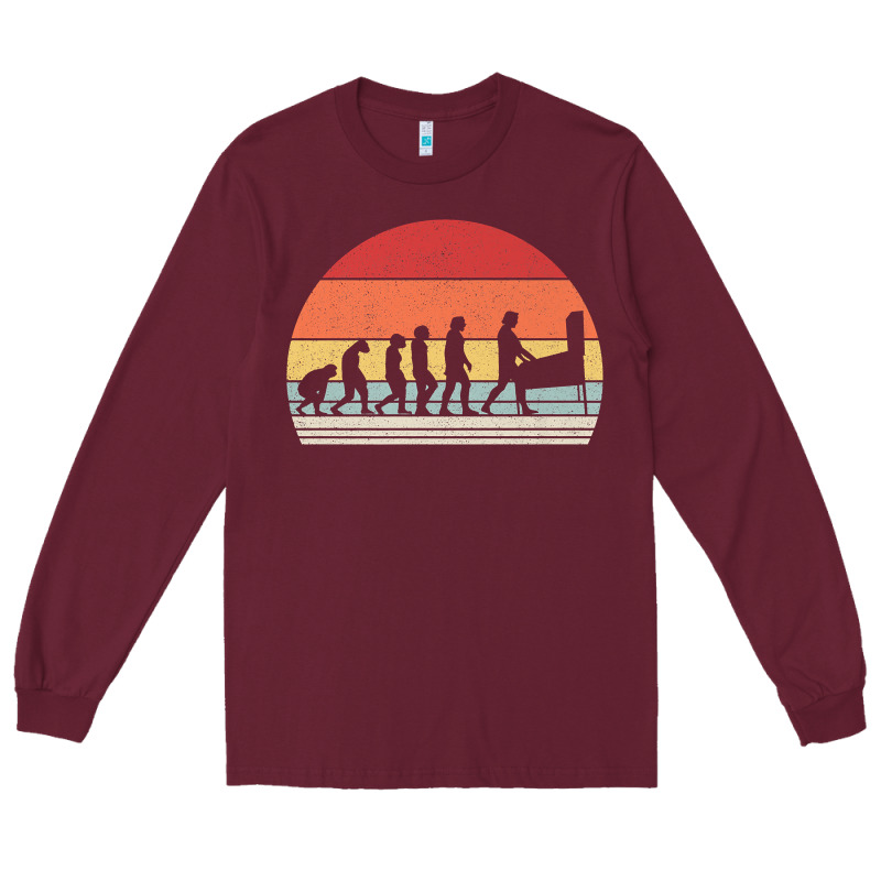 Vintage Retro Evolution Of The Pinball Lover Premium T Shirt Long Sleeve Tee by linhVisuals | Teevron