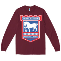 Burgundy the ipswich town Long Sleeve Tee - linhVisuals